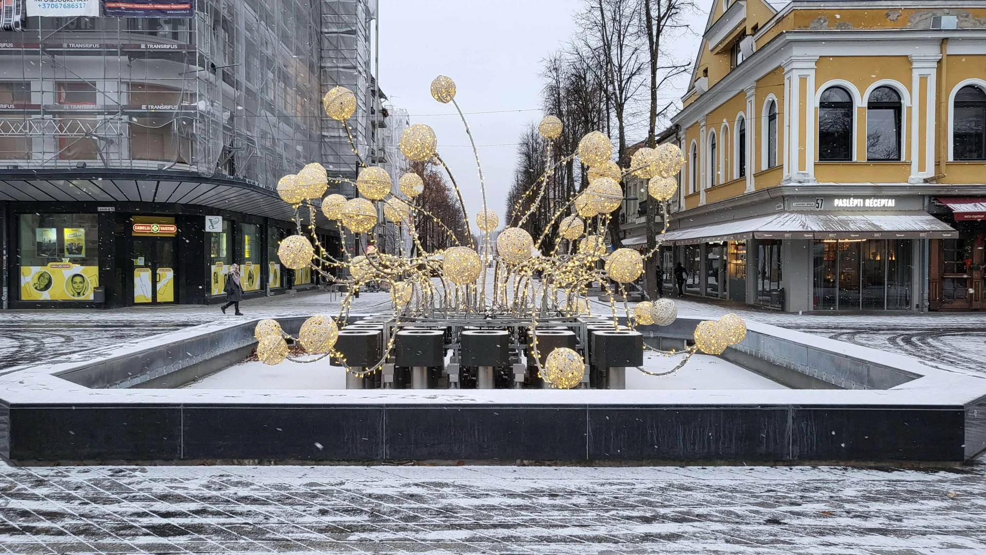 Winter 5 (December 2023), Used in channel outros and stream screens. Taken in Laisvės Alėja, Kaunas